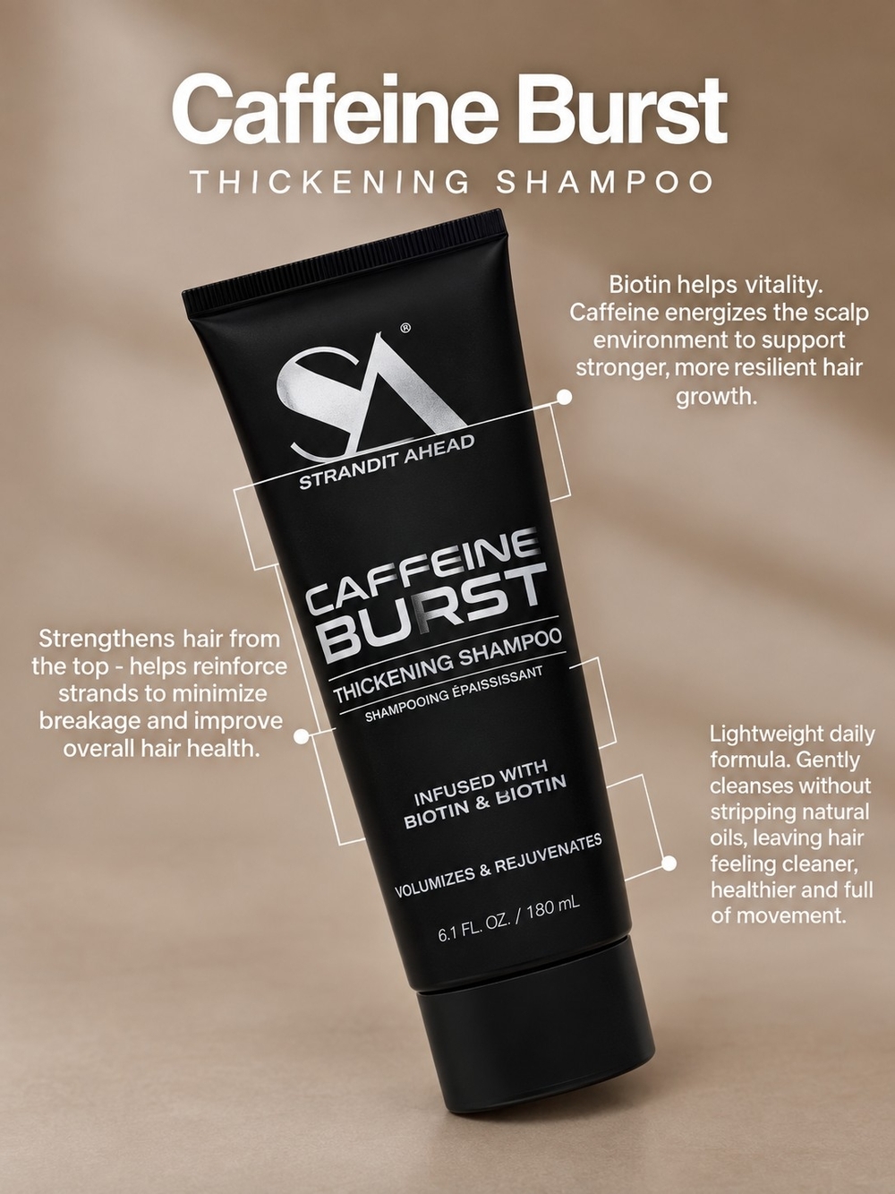 Caffeine Burst Thickening Shampoo -